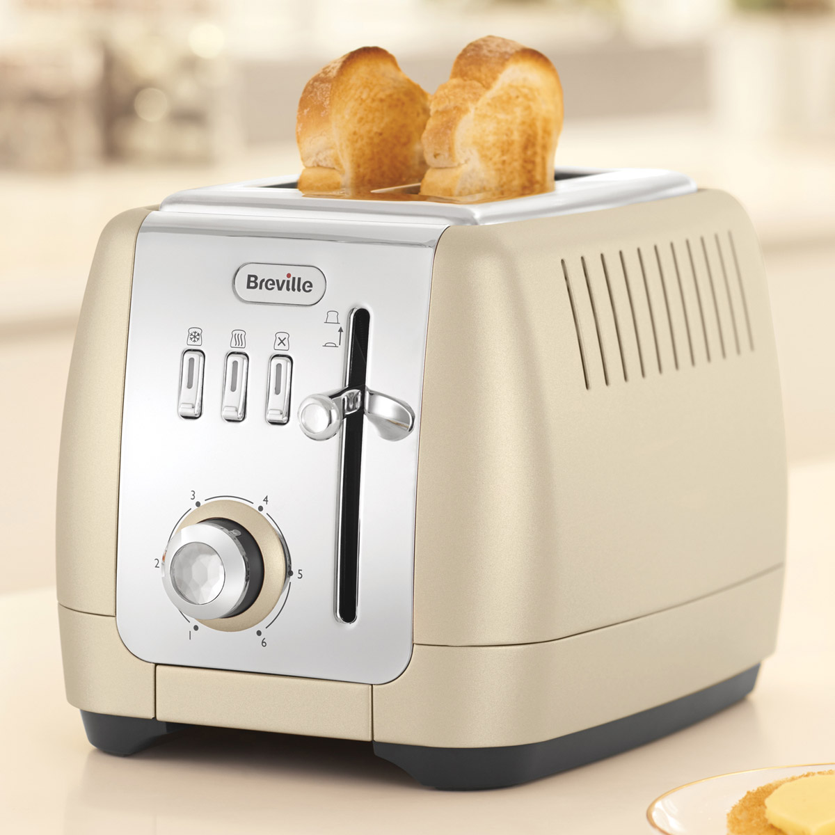 Breville Strata Luminere 2 Slice Toaster Platinum