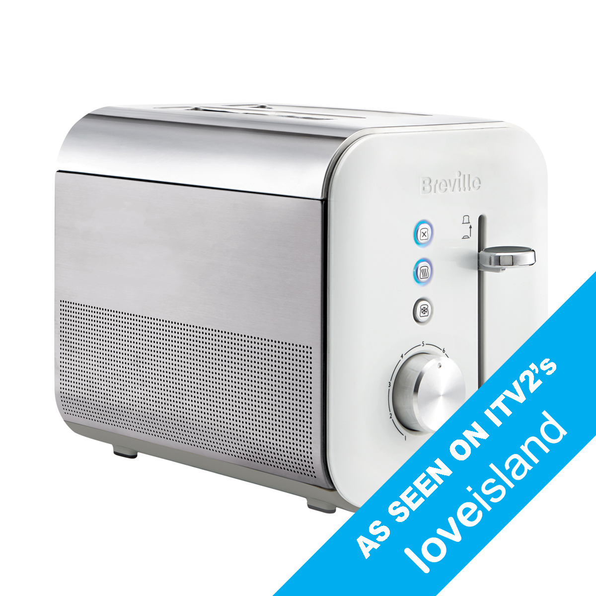 White High Gloss Collection 2 Slice Toaster VTT686 Breville