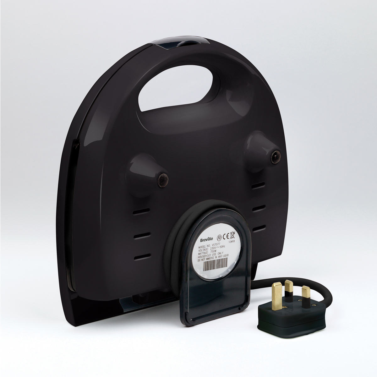 Black 2 Slice Sandwich Toaster
