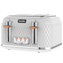 Curve 4 Slice Toaster, White with Chrome Image 1 of 7