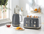 Mostra 4-Slice Toaster – Grey and Gold Image 4 of 4