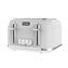 Curve 4 Slice Toaster, White with Chrome Image 1 of 4
