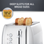 Breville Edge Deep Chassis 2-Slice Toaster Toasts All the Way to the Top Brushed Stainless Steel Image 3 of 6