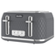 Breville Curve 4-Slice Toaster with High Lift and Wide Slots Grey & Chrome Image 1 of 7