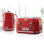 Impressions Collection 1.7L Jug Kettle and 4 Slice Toaster Set, Red