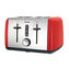 Colour Collection 4 Slice Toaster, Red
