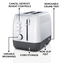 Breville Edge Deep Chassis 2-Slice Toaster Toasts All the Way to the Top Brushed Stainless Steel Image 5 of 6