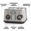 Breville Selecta 4 Slice Bread Select Toaster Image 2 of 7