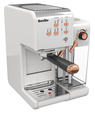Breville One Touch Coffeehouse White Rose Gold Breville Uk