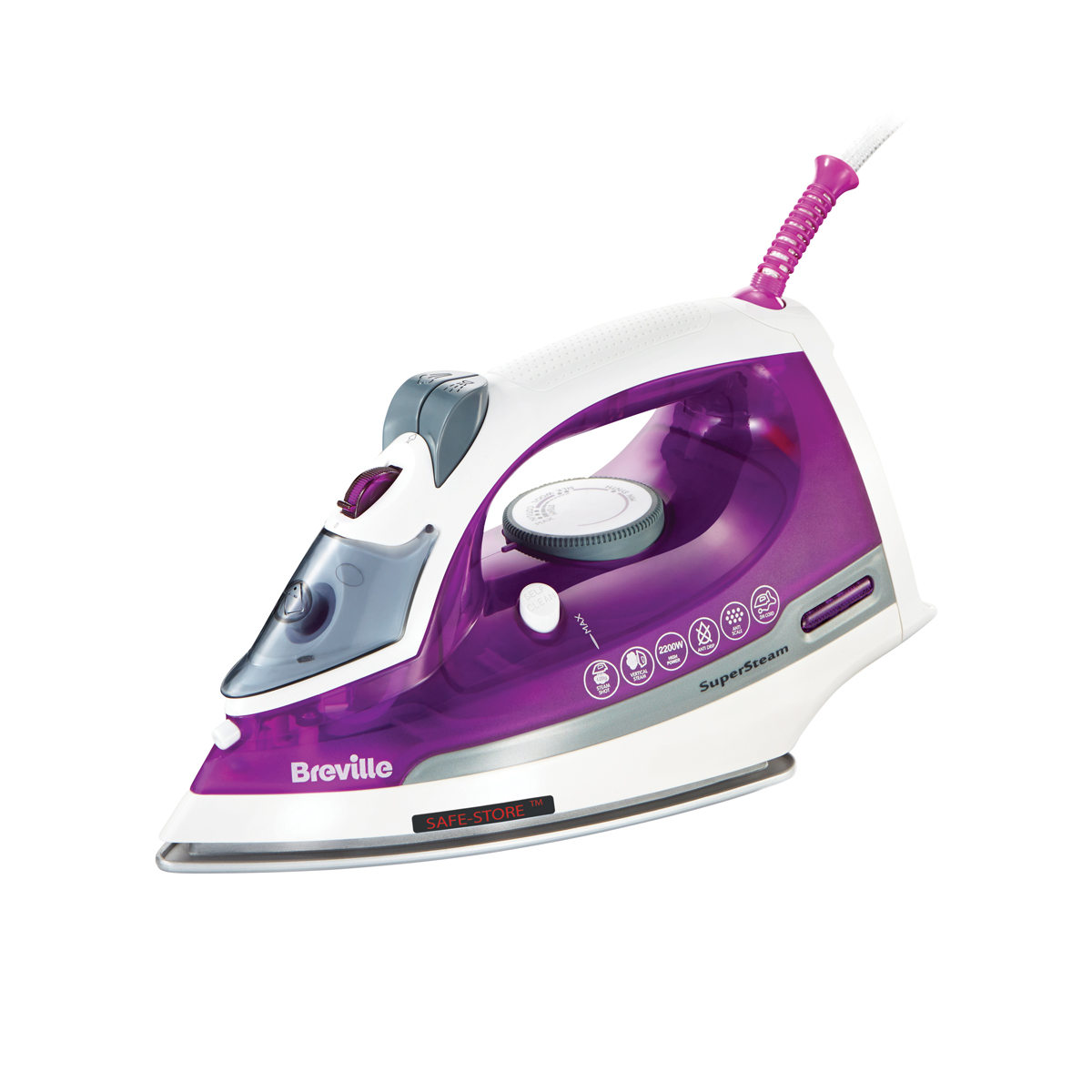 Supersteam 2200w Steam Iron with Ceramic Soleplate VIN383 Breville
