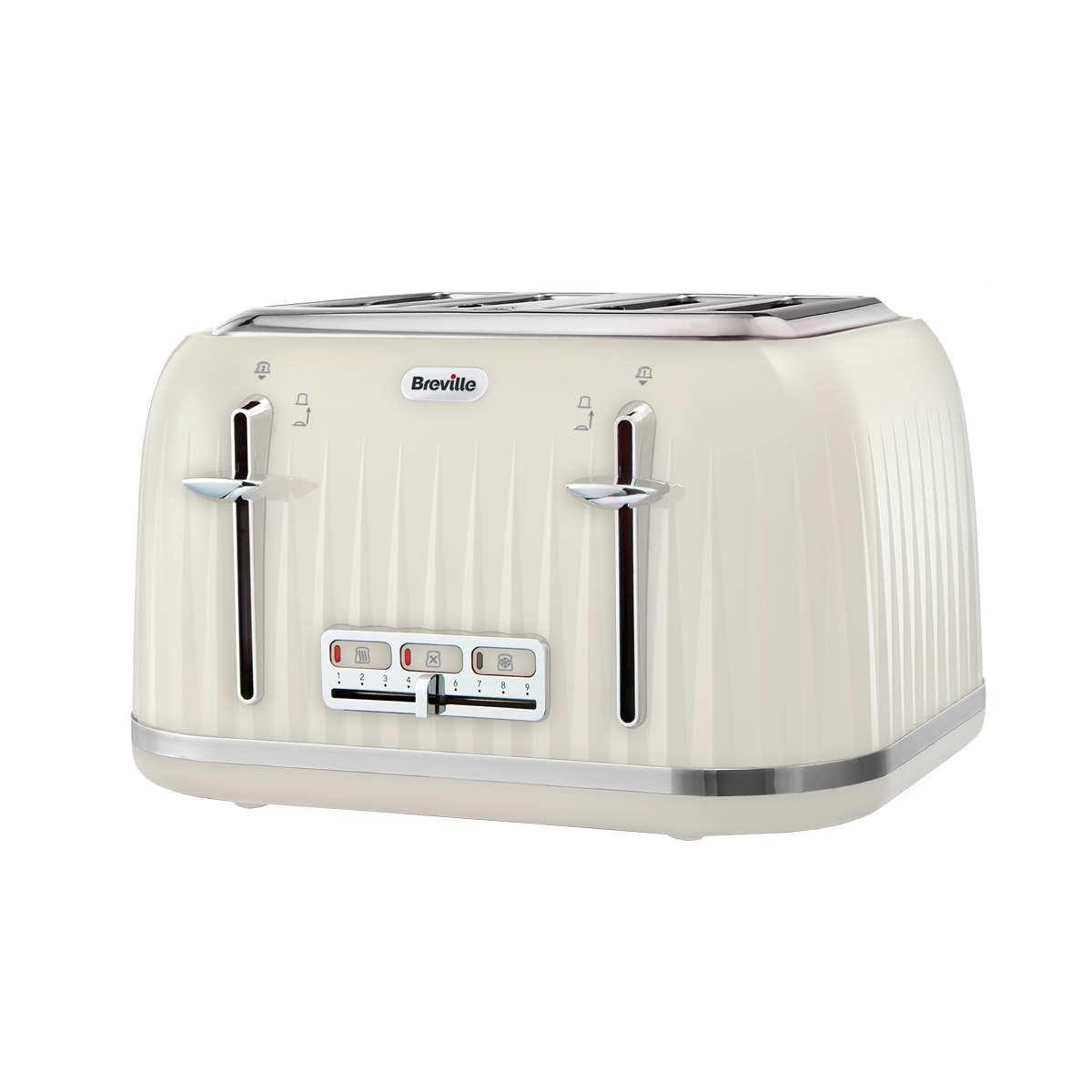 Impressions Collection Jug Kettle and 4 Slice Toaster Set, Cream Breville