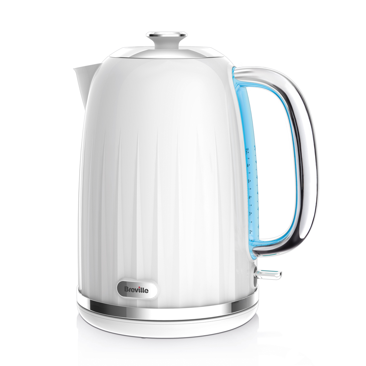 Impressions Collection 1.7L Jug Kettle and 4 Slice Toaster, White