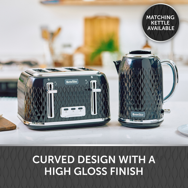 Black Curve Collection 4 Slice Toaster Breville