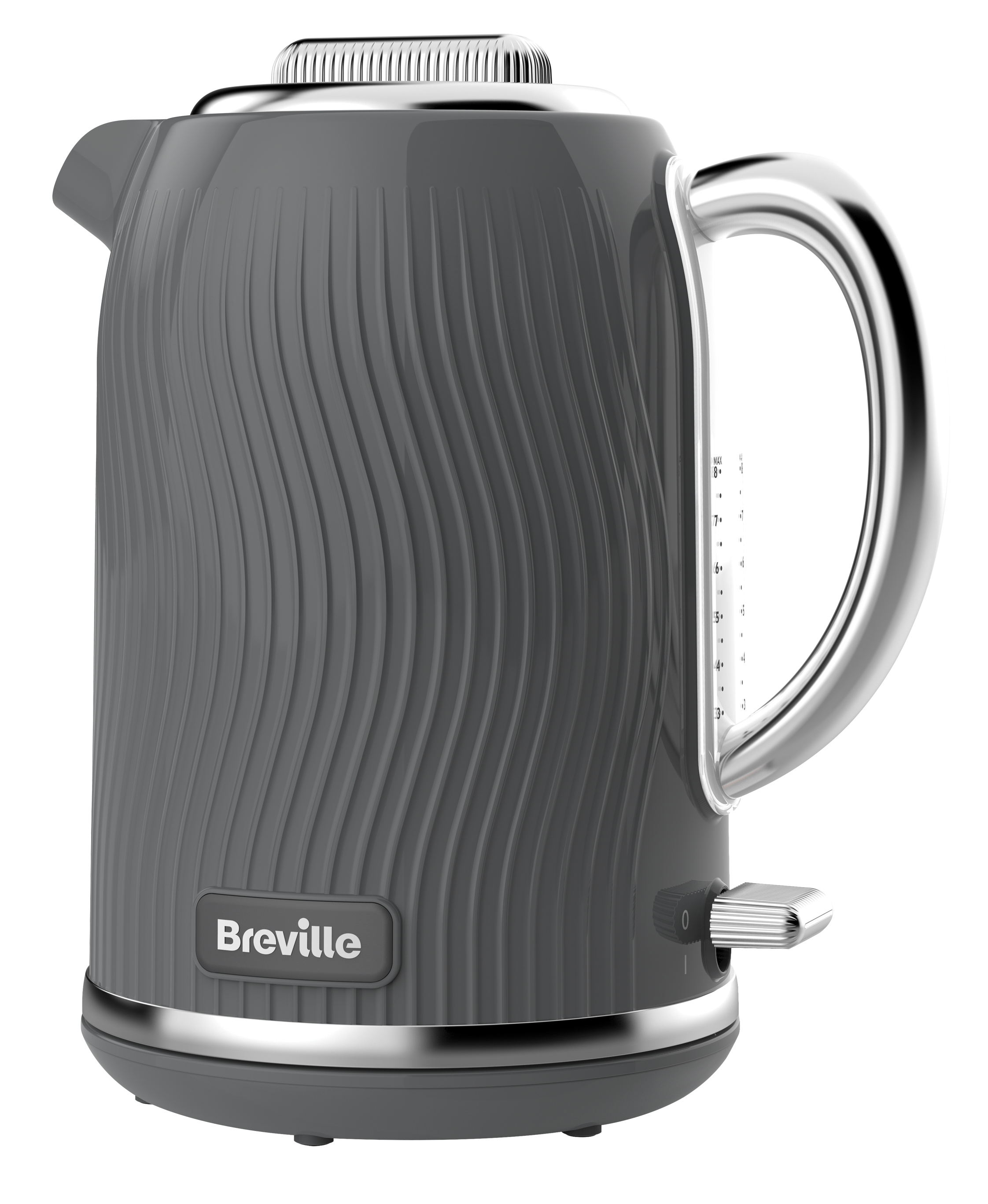 Breville Breville Flow Collection Jug Kettle Gloss Finish 3000 W 1.7 Litres Grey G32 